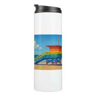 Garrafa Térmica Venice Beach Rainbow Lifeguard Stand