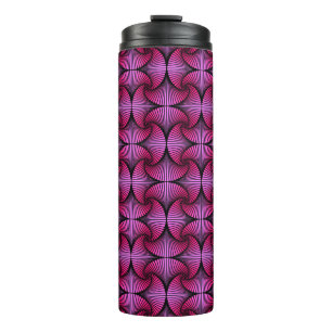 Garrafa Térmica Ventilador 3D Geométrico, Gráfico, Rosa