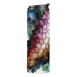 Garrafa Térmica Vento Escuro Cubo Centrado