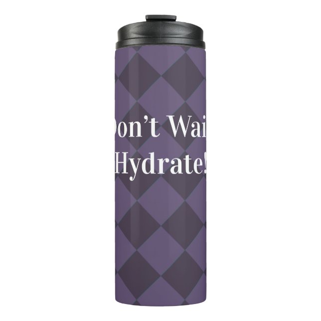 Garrafa Térmica Verificadores Coloridos - Pluma-EggPlant (Frente)