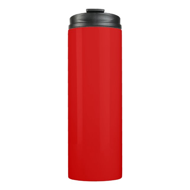 Garrafa Térmica Vermelho sólido festa (Frente)
