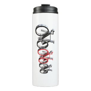 Garrafa Térmica Viagem de inspiração cíclica Tumbler 12 oz