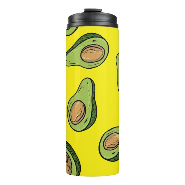 Garrafa Térmica Vibrant Yellow Fruit Illustration - Insulated  (Frente)