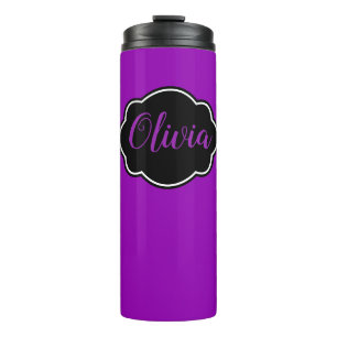 Garrafa Térmica Vibrante, Bold Fuchsia Purple Personalizado