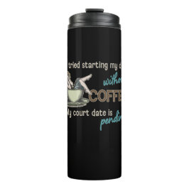 Garrafa Térmica Viciado em café para garotas