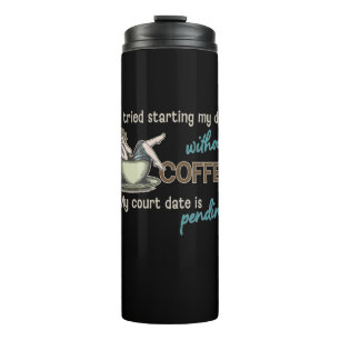 Garrafa Térmica Viciado em café para garotas