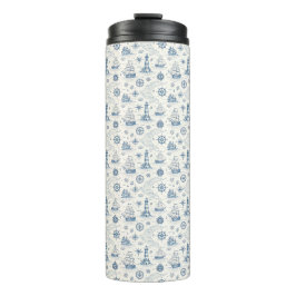 Garrafa Térmica Vida Costeira Oceanos Azul