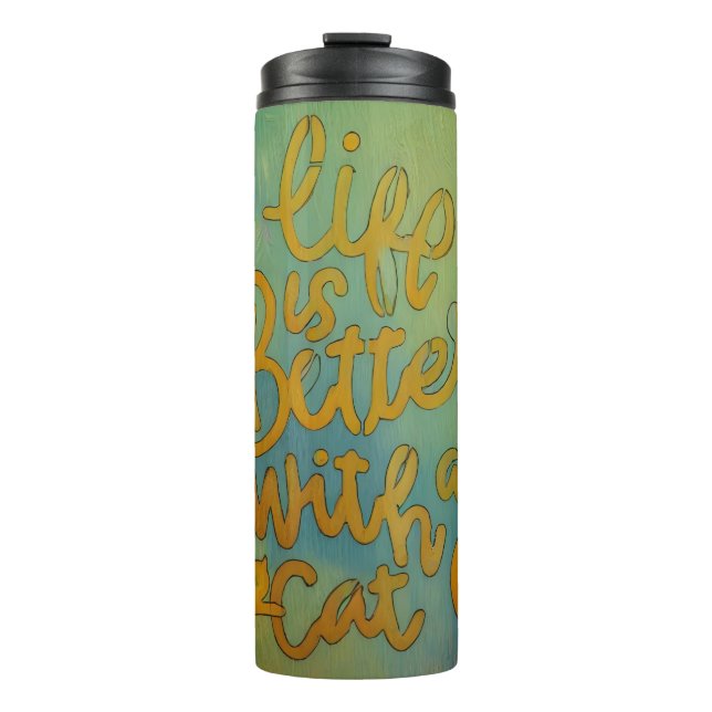 Garrafa Térmica Vida de Cat (Frente)