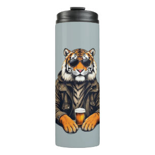 Garrafa Térmica Vidro de Cerveja legal - Design animal único