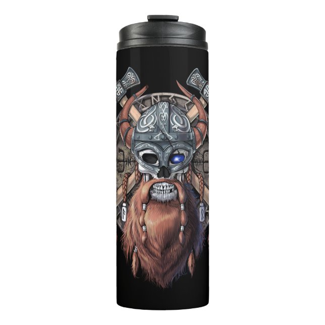 Garrafa Térmica Viking Warrior Skull (Frente)