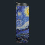 Garrafa Térmica Vincent Van Gogh - A noite de Starry<br><div class="desc">A Noite Estrelada / La nuit etoilee - Vincent Van Gogh em 1889</div>