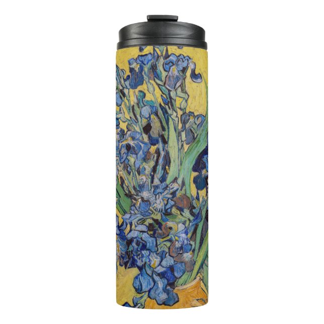 Garrafa Térmica Vincent van Gogh - Vaso com Íris (Frente)