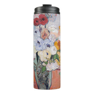 Garrafa Térmica Vincent van Gogh - Vaso com Rosas & Anêmonas