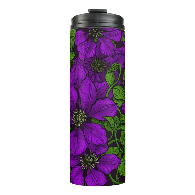 Garrafa Térmica Vinha-púrpura Clematis (Frente)