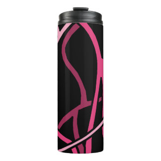Garrafa Térmica Vinhas Rosa abstrato
