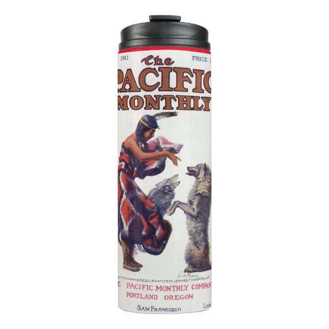 Garrafa Térmica "Vintage 1911 Pacific Monthly Magazine" (Frente)