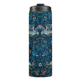 Garrafa Térmica Vintage bird William Morris floral Birds art