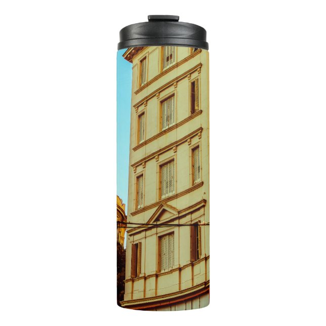 Garrafa Térmica Vintage Building Facadearchitecture, Edifício, Cit (Frente)