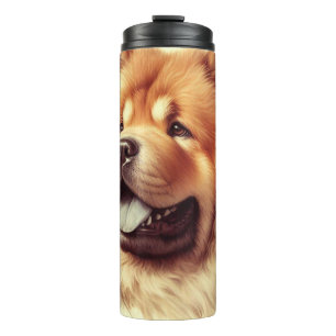 Garrafa Térmica Vintage Chow-Chow Painting