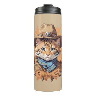 Garrafa Térmica Vintage Cowboy Kitten Design