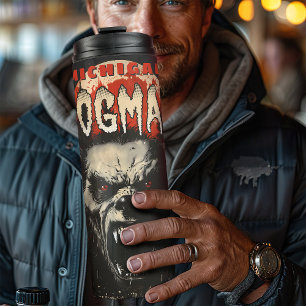 Garrafa Térmica Vintage Cryptozoology Dogman Retro