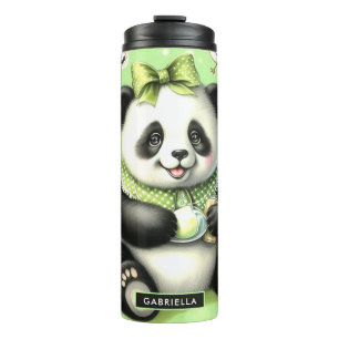 Garrafa Térmica Vintage Cute Baby Panda