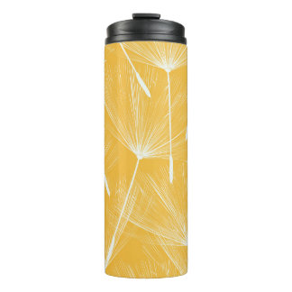 Garrafa Térmica Vintage Dandelions: Padrão Invisível