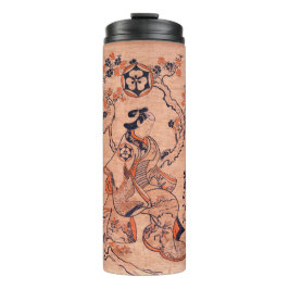Garrafa Térmica Vintage Desenhando Dekishima Hanya Sentada