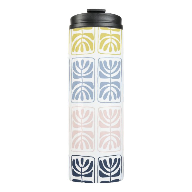 Garrafa Térmica Vintage Ethnic: Design artístico sem costura (Frente)