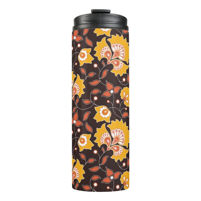 Garrafa Térmica Vintage Floral Invisível (Frente)