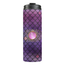 Vintage Mermaid Gemstone Monograma