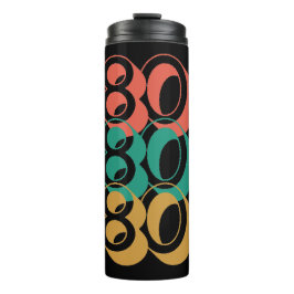 Garrafa Térmica Vintage Retro 1980 Vermelho Verde Amarelo