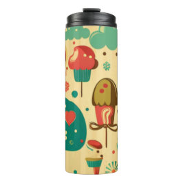 Garrafa Térmica Vintage retro fofo design para crianças