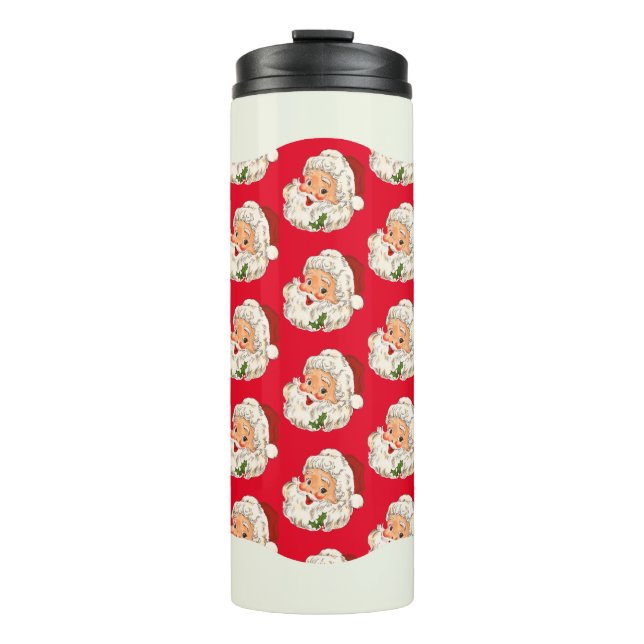 Garrafa Térmica Vintage Retro Jolly Papai Noel Natal (Frente)