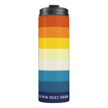 Vintage Sunset Stripes Coloridas Arco-Íris