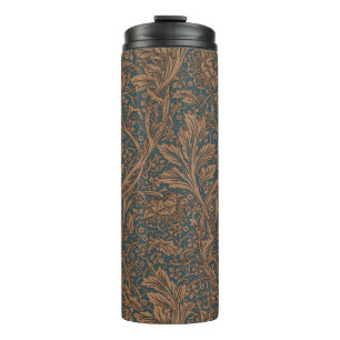 Garrafa Térmica Vintage William Morris Arcadia Sem Costura Total