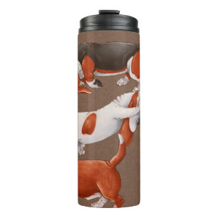 Garrafa Térmica vírgula de ilustração de design bonitinho do pa