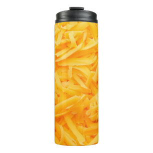 Garrafa Térmica vista superior do queijo cheddar grelhado