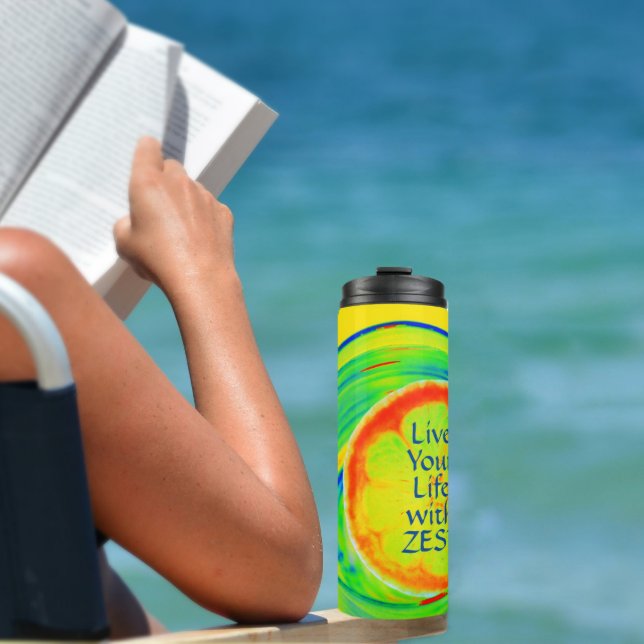 Garrafa Térmica Viva a sua vida com um cítrico muito brilhante (Criador carregado)