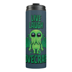 Garrafa Térmica Viva Ria Lovecraft Cthulhu Fofo