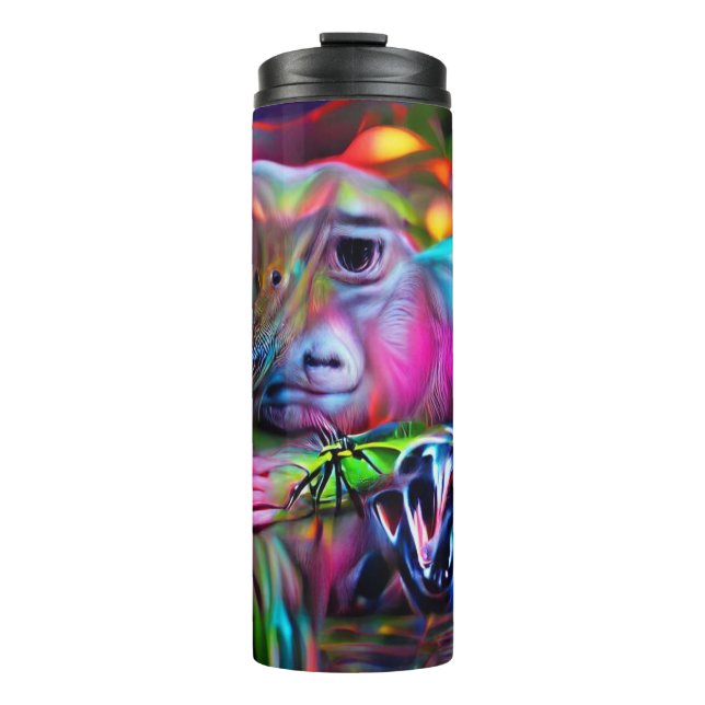 Garrafa Térmica Vivid Dreamscape: Agrizoofobia (Frente)