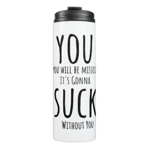 Garrafa Térmica Você está fugindo, saindo