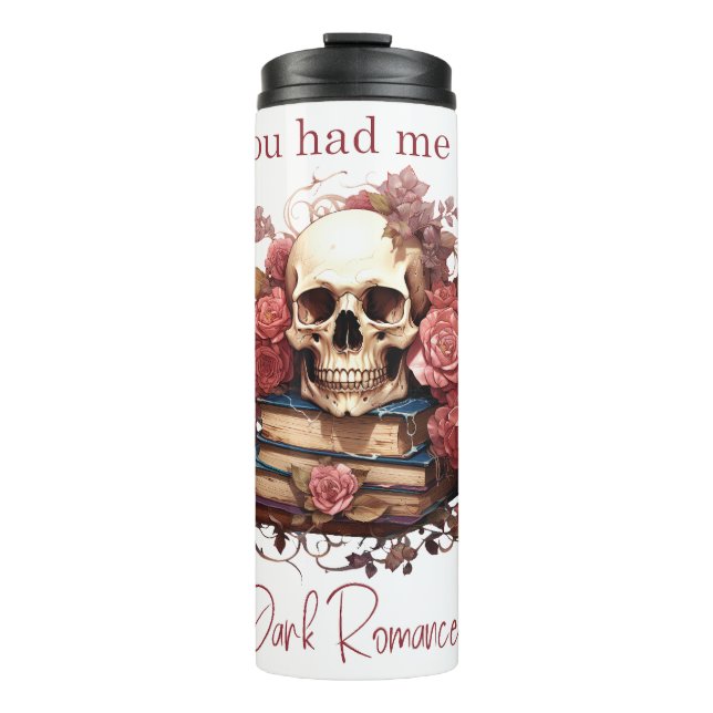 Garrafa Térmica Você me conquistou com Dark Romance (Frente)