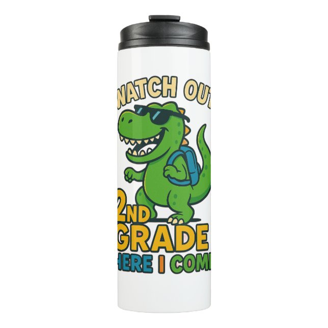 Garrafa Térmica Watch Out 2nd Grade Here I Come Travel Mug (Frente)