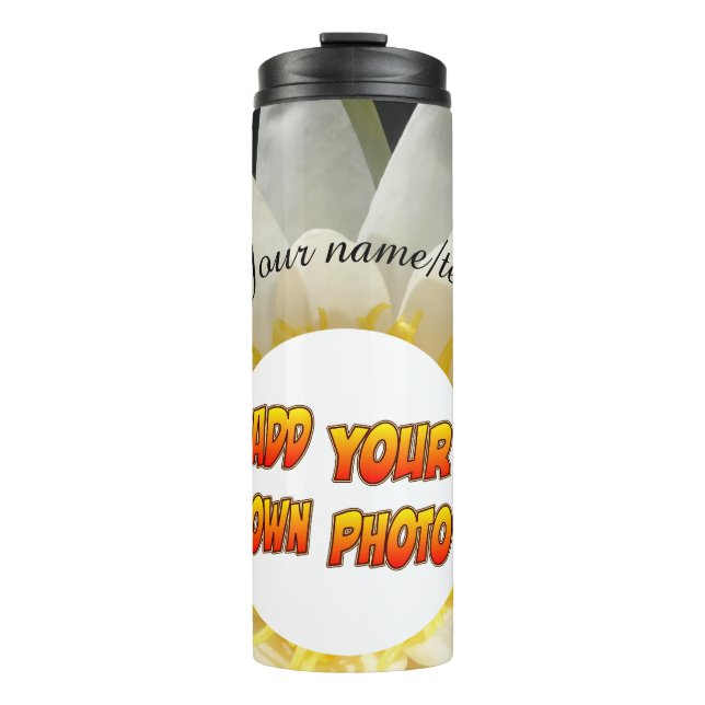 Garrafa Térmica Water Lily Photo Tumbler (Frente)