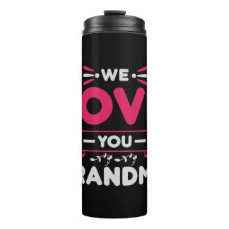 Garrafa Térmica we love you  grandma