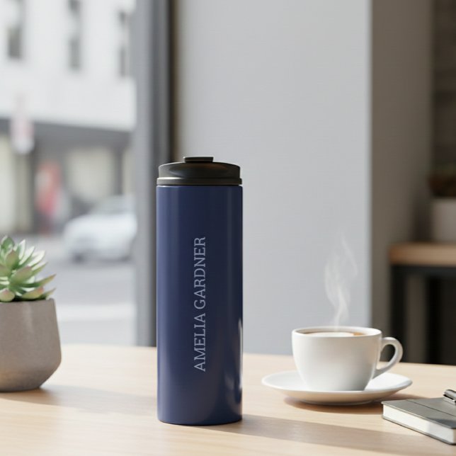 Garrafa Térmica Wellness Waters Thermos - Matte Night Blue  (Criador carregado)