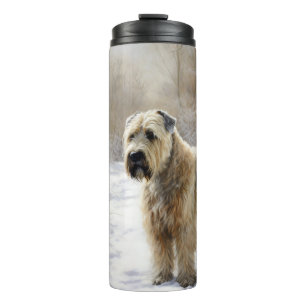 Garrafa Térmica Wheaten Terrier Deixe Nevar Natal