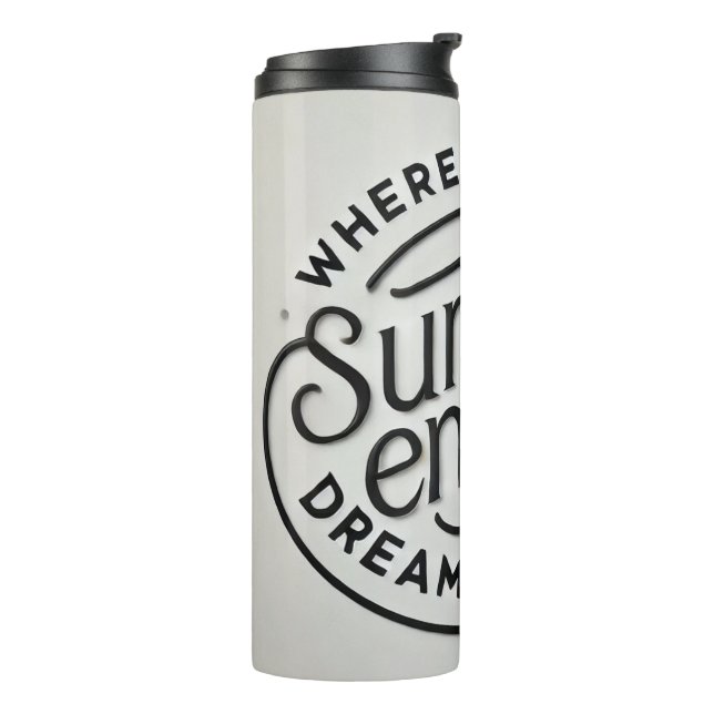 Garrafa Térmica Where Sunset End, Dreams Begin (Giro à esquerda)