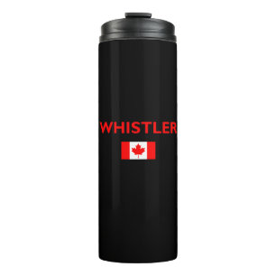 Garrafa Térmica Whistler Canada Flag Dark Color (Cores escuros de